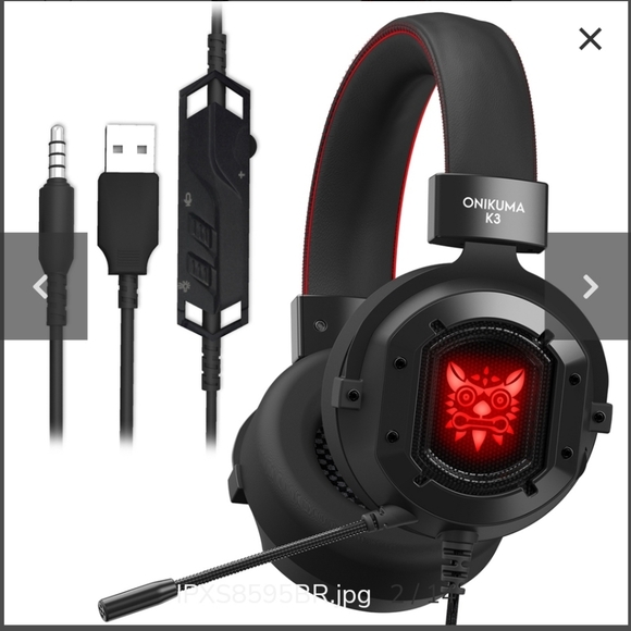 🎧Onikuma k3 gaming headset with color changing lights. Nwot🚦 - Picture 4 of 6
